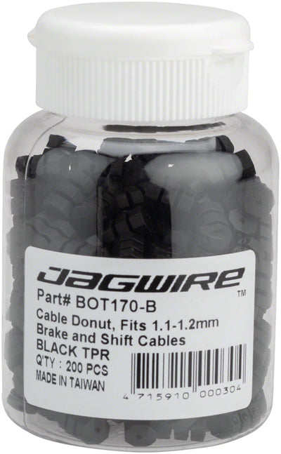 Jagwire Cable Spacer Donuts Black 1.2mm - 600 Count