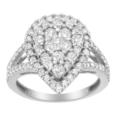 Bague en Diamant en Argent Sterling .925 - Taille 6