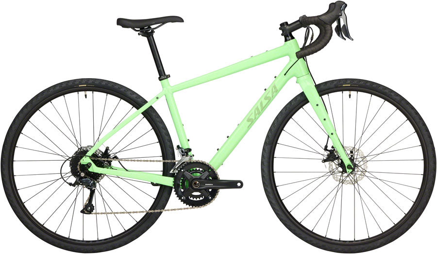Bicicleta Salsa Journeyer Drop Bar Sora 2x9 - 700c Aluminio Verde Cítrico 51cm