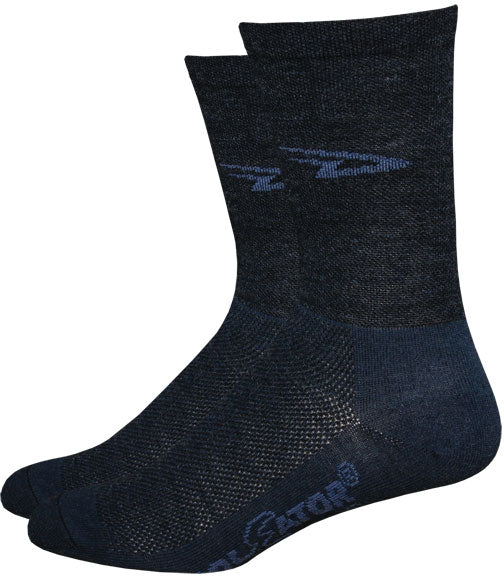 DeFeet Wooleator 5" D-Logo Socks in Charcoal