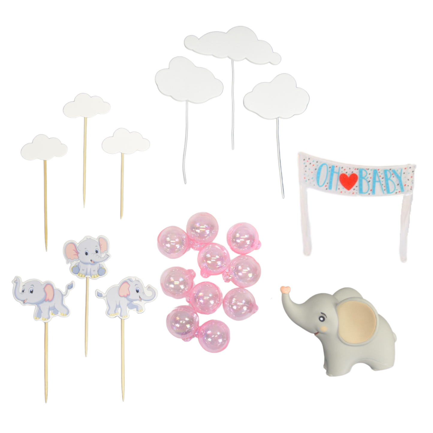 Kit de fournitures de fête bébé éléphant
