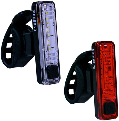 Conjunto de Faro/Intermitente Planet Bike Shiner 70 - Negro