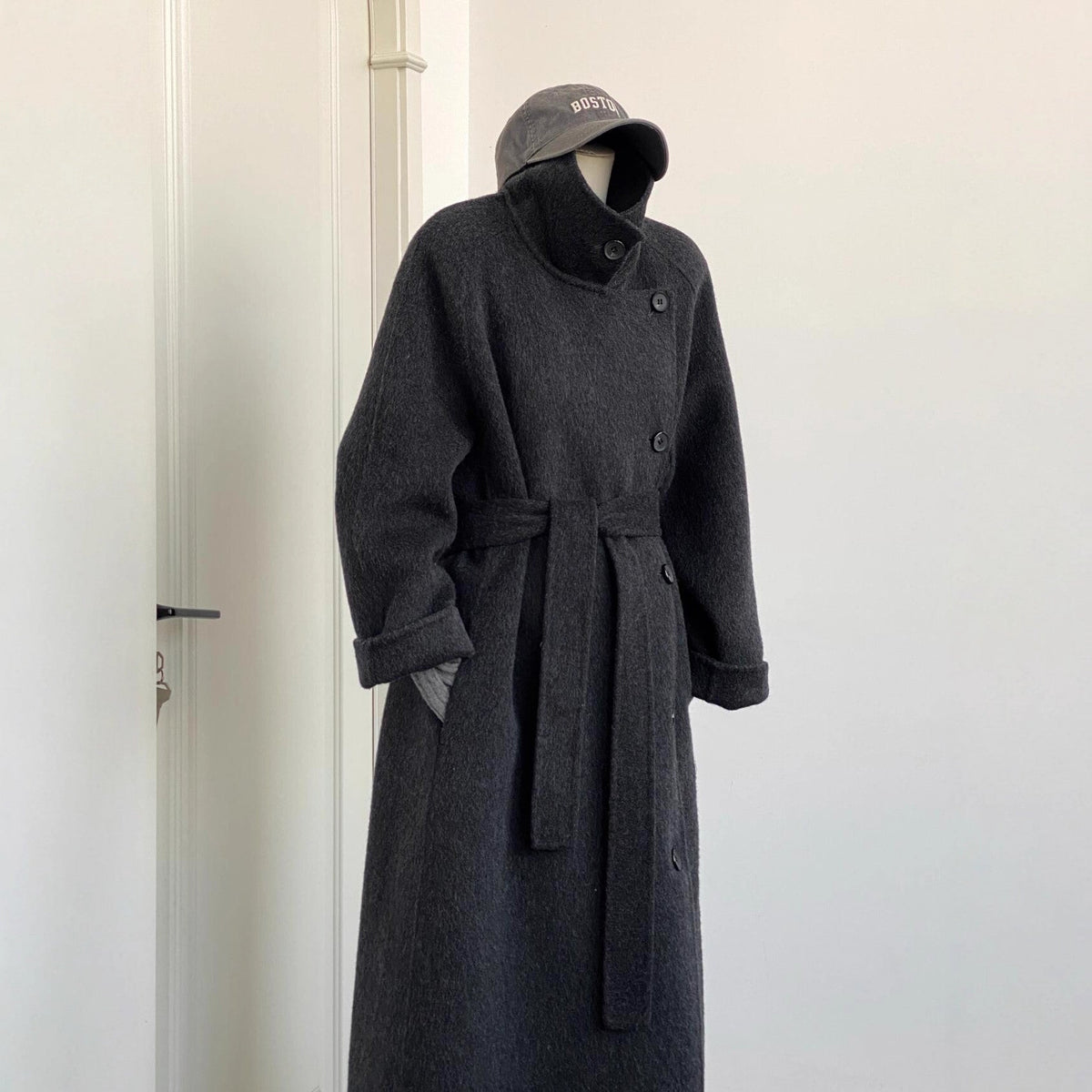 Elegant Double-Sided Cashmere Coat for Women