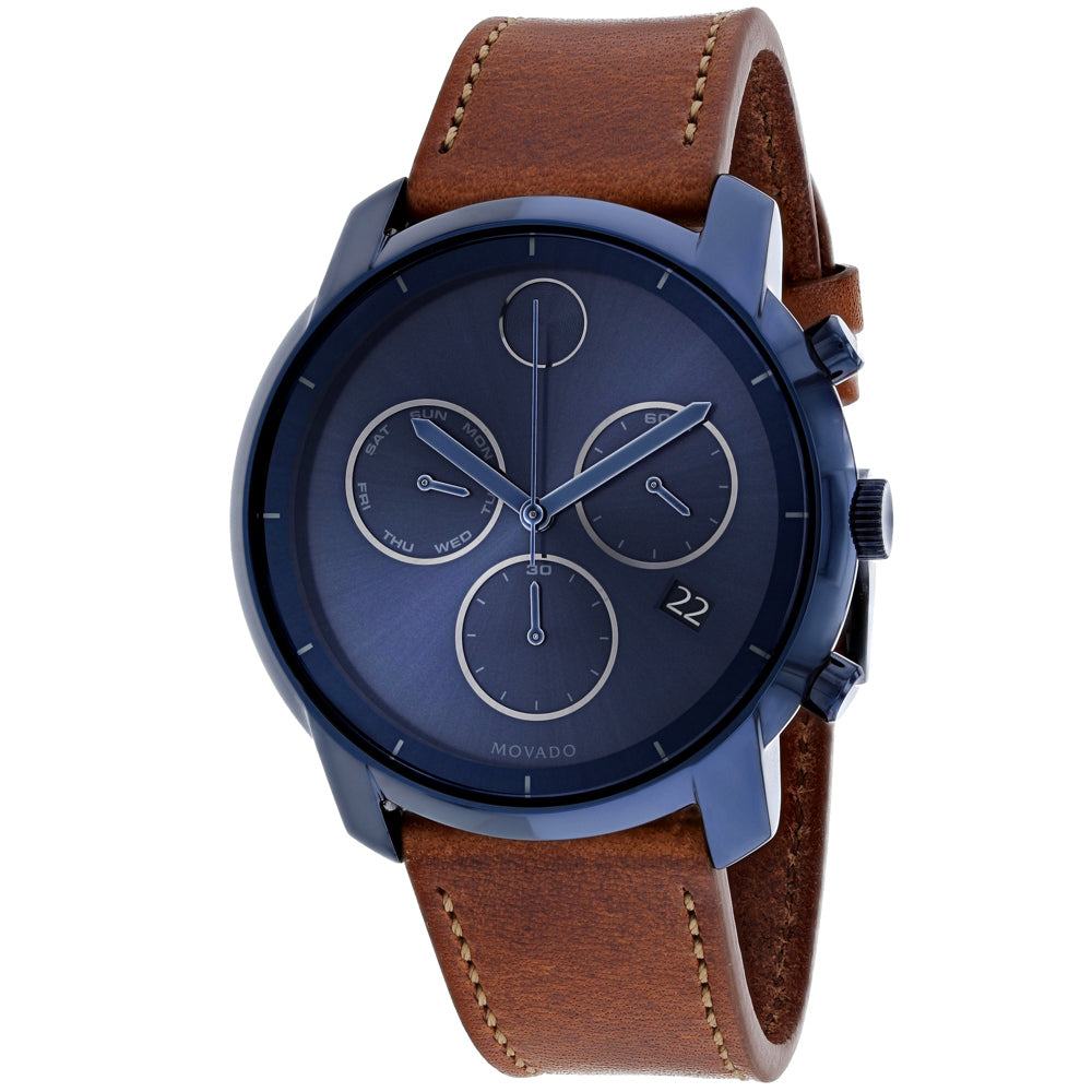 Montre pour homme Movado Museum - Cadran bleu élégant