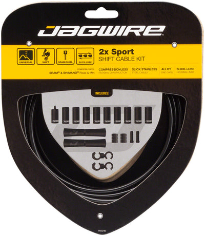 Jagwire 2x Sport Shift Cable Kit for SRAM/Shimano - Black