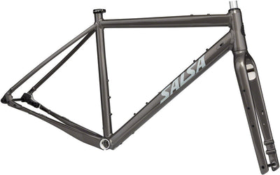 Cadre Salsa Stormchaser - Aluminium Métallique Noir 700c 52.5cm