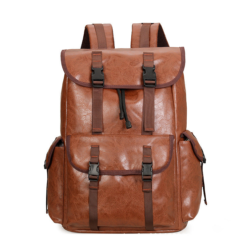 Premium PU Leather Business Outdoor Backpack