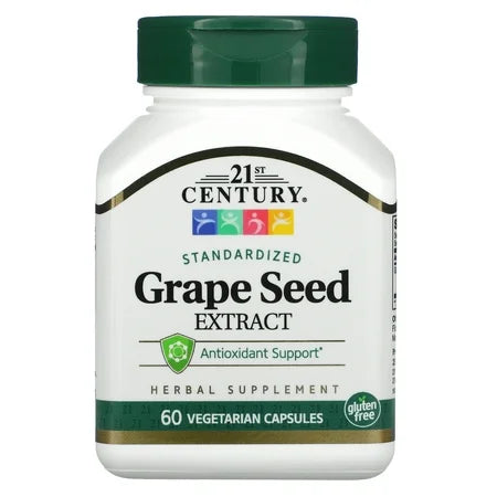 21st Century Grape Seed Extract Vegetarian Capsules - 60 Count