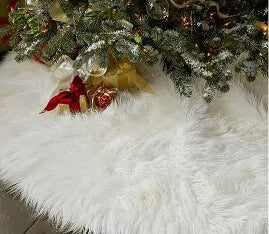 Funda de Árbol de Navidad de Terciopelo Blanco Creativo