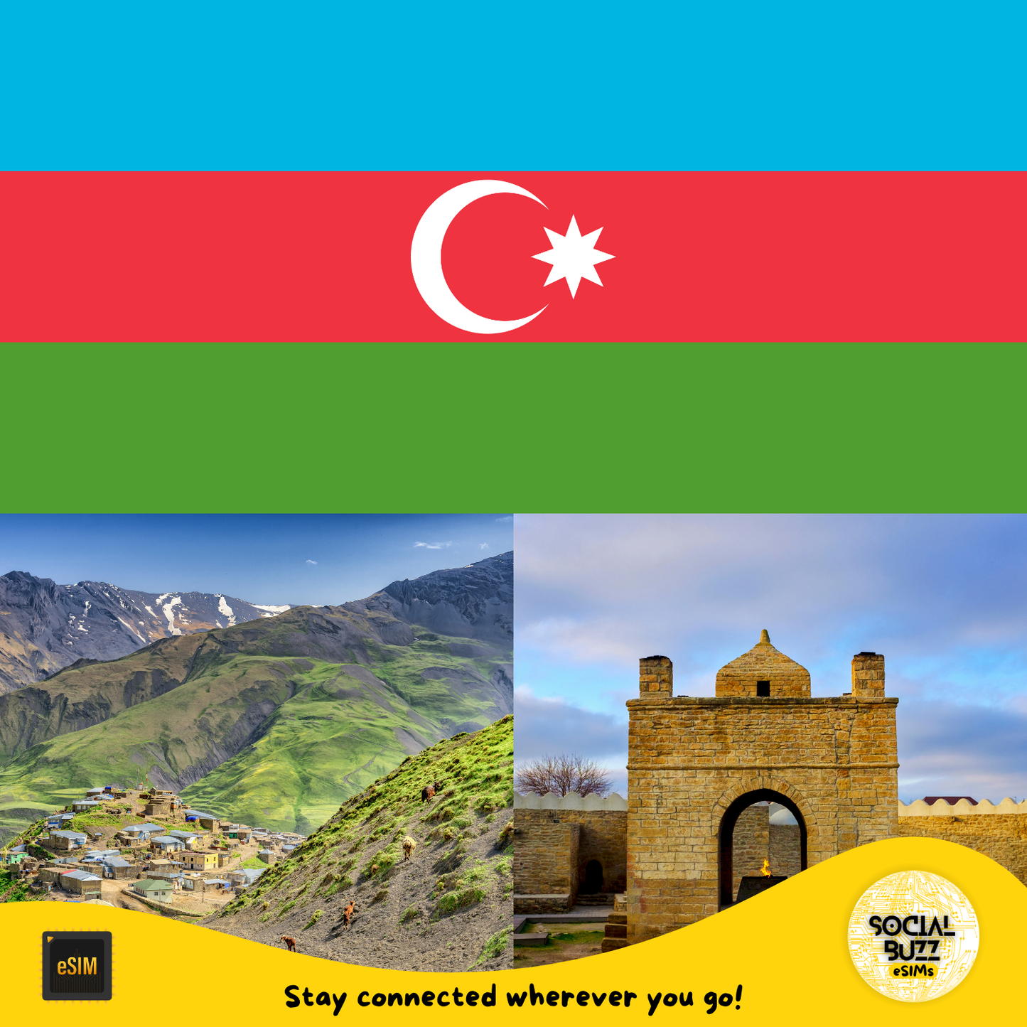 High-Speed eSIM Data Plan for Azerbaijan Travelers - Korvel
