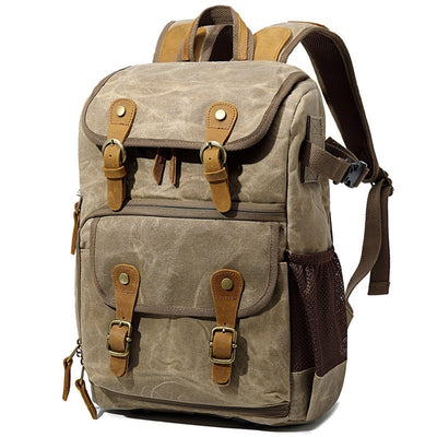 Kalier Waterproof Canvas Camera Backpack for DSLR