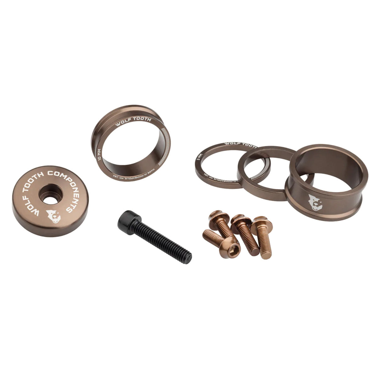 Kit de Bling Anodisé Wolf Tooth Components - Espresso