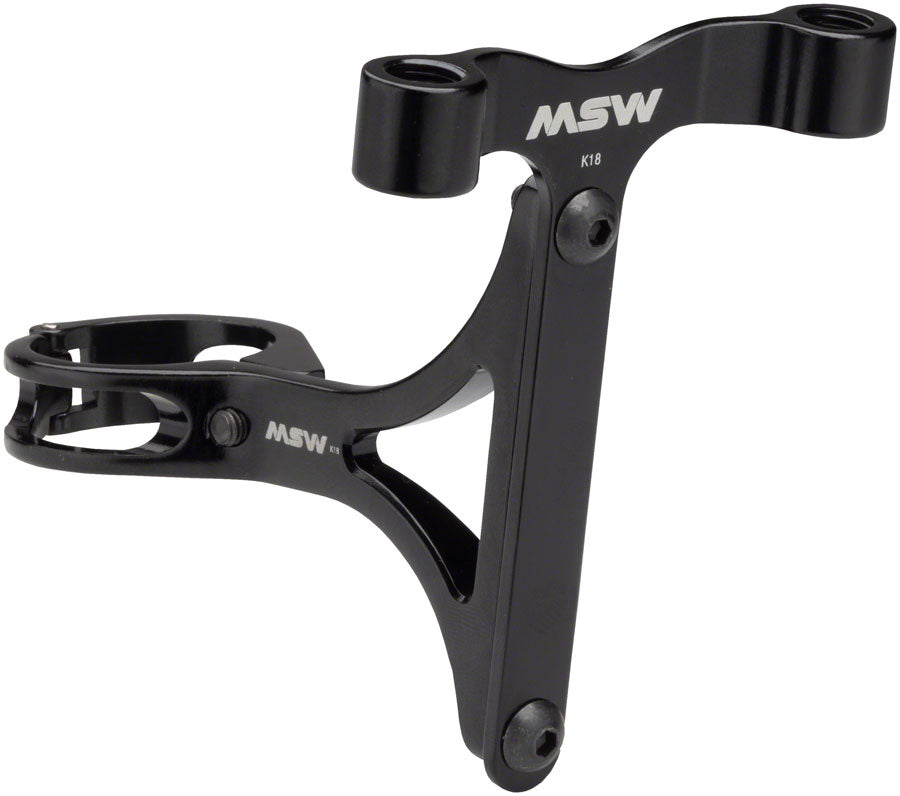 MSW Seltzer Mount - CO2 and Bottle Cage Holder, Black