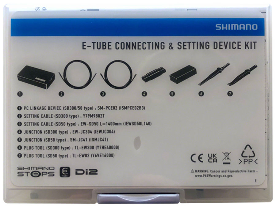 Câbles de dispositif de liaison PC Shimano Steps SM-PCE02 - Kit de réglage de connexion