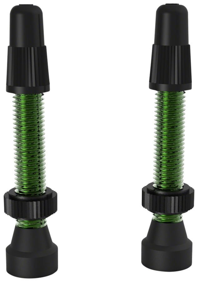 Válvulas Tubeless de Aluminio TCS WTB - Par de 34mm en Verde