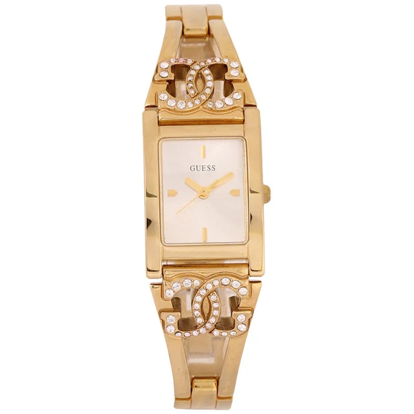 Guess Women's Swarovski Crystal Gold Showpiece Watch