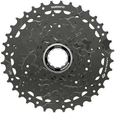 Shimano CUES CS-LG400-9 Cassette - 9-Speed 11-36t LINKGLIDE Black