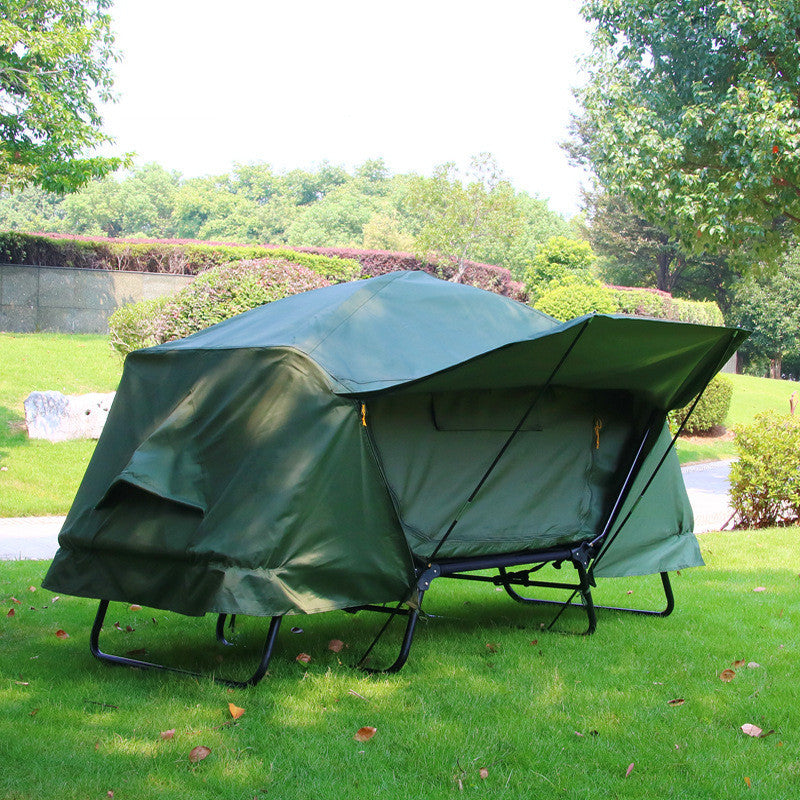 Outdoor Thickened Oxford Cloth Insulated Off Ground Tent For Two Camping And Fishing Tent - Korvel