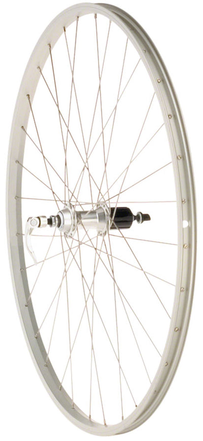 Quality Single Wall Rear Wheel - 700 QR x 130mm Rim Brake Silver