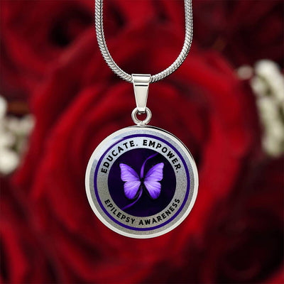 Collar de Empoderamiento: Joyería de Concienciación sobre la Epilepsia en Plata