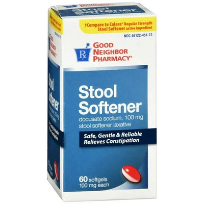 GNP Stool Softener 100mg - 60 Softgels