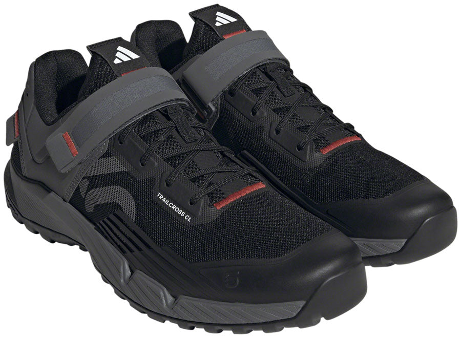 Five Ten Trailcross Mountain Clipless Shoes - Men's Core Black/Gray/Red 12