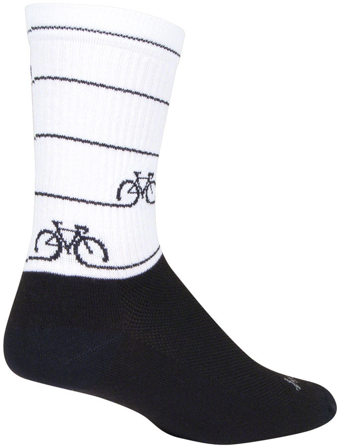 Calcetines SockGuy Crew Cyclepath - 6" Pequeño/Mediano
