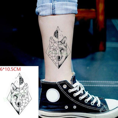 Elegant Black Waterproof Temporary Tattoo Stickers