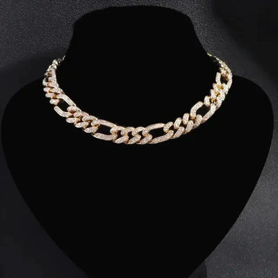 Collar Cubano de Circonita Cúbica Elegante