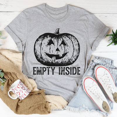 Camiseta de calabaza vacía por dentro