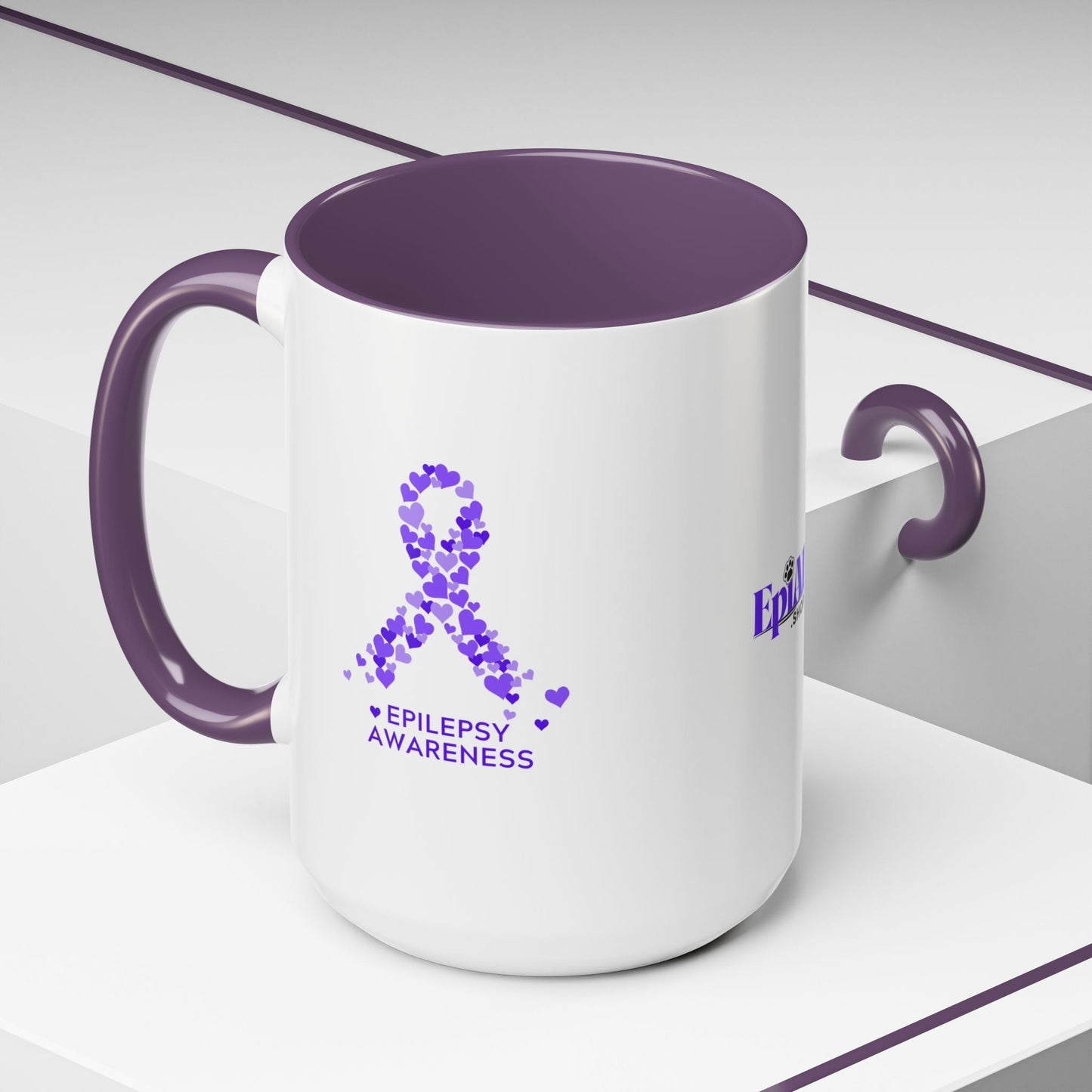 Taza de Café con Acento de Concienciación sobre la Epilepsia