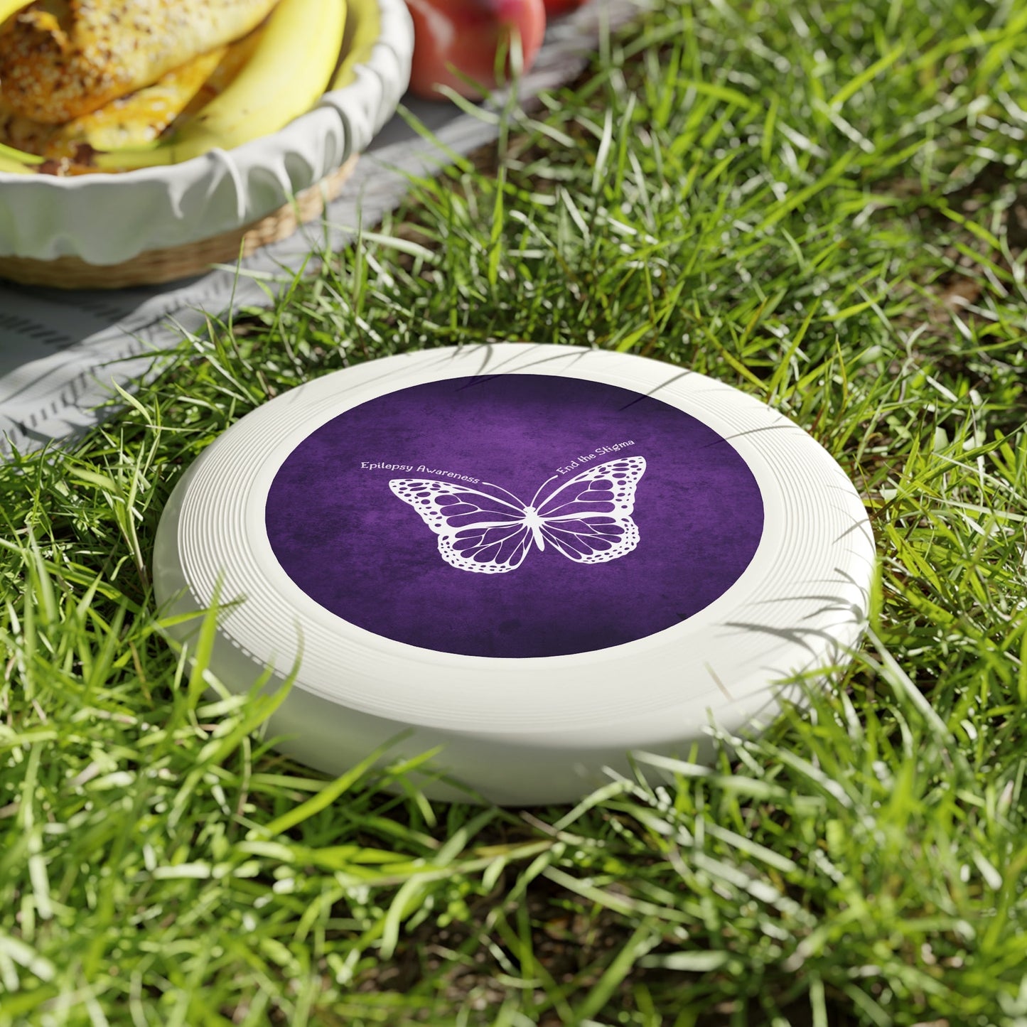 End the Stigma Butterfly Flying Disc - Epilepsy Awareness Edition - Korvel