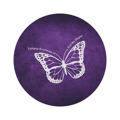 Epilepsy Awareness Round Rug - Celebrate Creativity