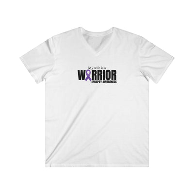 Empower Your Warrior Wife with Our Epilepsy Awareness V-Neck Tee - Korvel