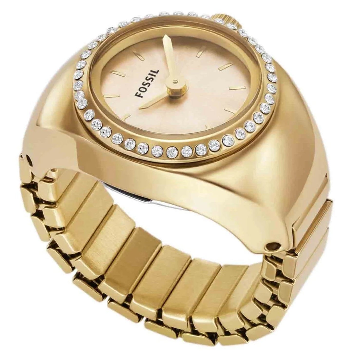 Fossil Women's Gold Watch Ring
