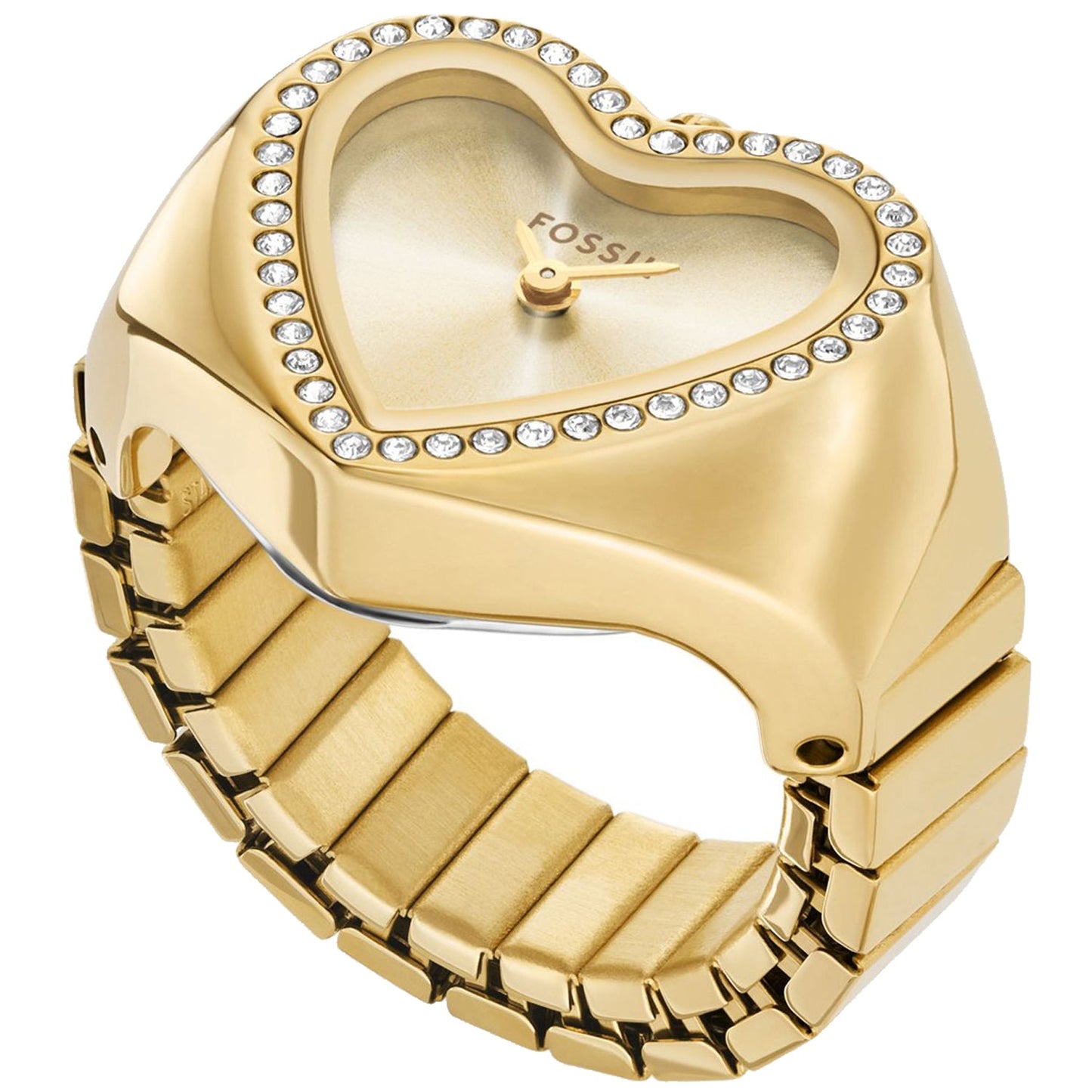 Anillo Reloj Corazón de Fossil para Mujer
