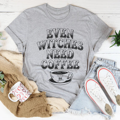 Even Witches Need Coffee Tee - Korvel