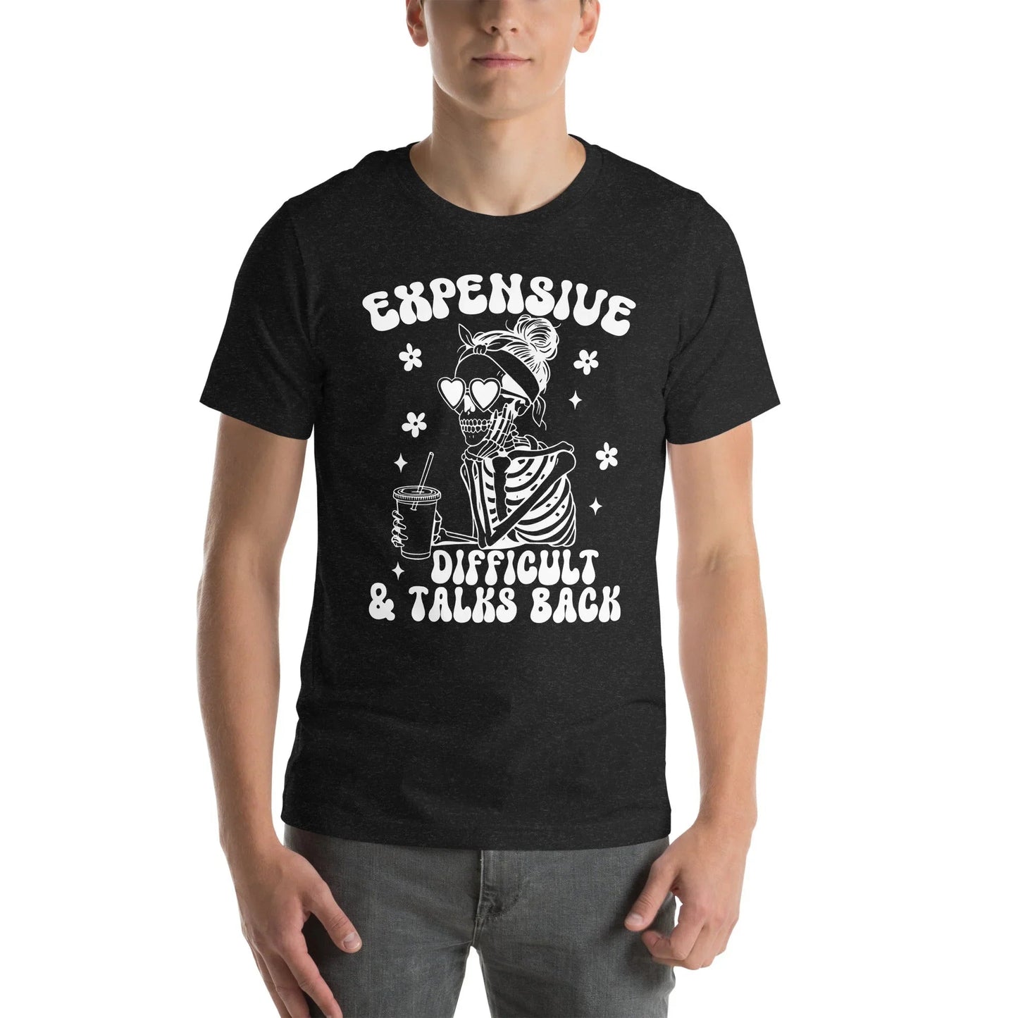 Camiseta cara, difícil y que responde