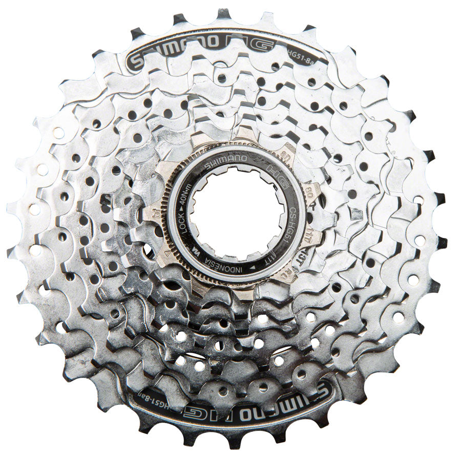 Cassette Shimano Alivio CS-HG51 - 8 Velocidades 11-30t Plata