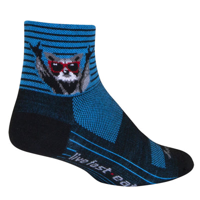 Sockguy Live Fast Athletic Socks - Size 5-9 Blue