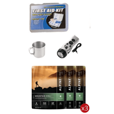 WSK 3-Day Food Storage Emergency Survival Kit with Rolling Bag - Korvel
