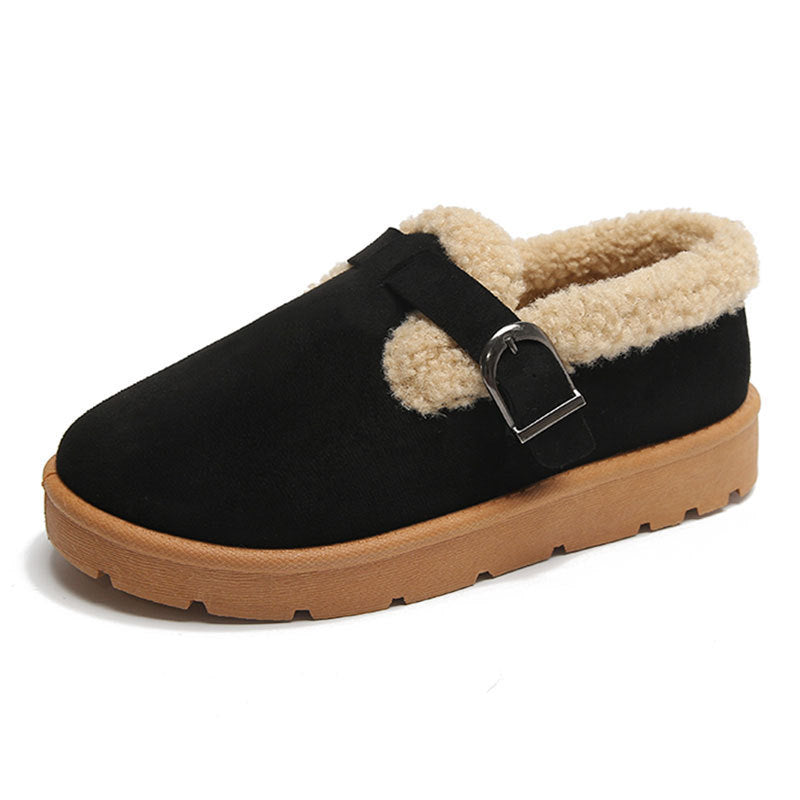 Botas de Nieve Forradas de Forro Polar con Suela Gruesa