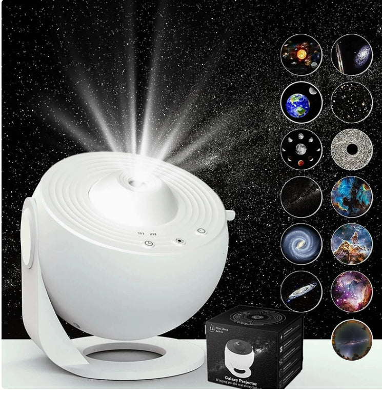 Galaxy Projector Night Light for Kids - 360° Rotating Starry Sky