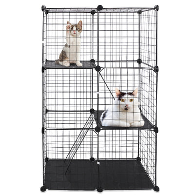 GBruno 3 Tier Cat Playpen - Stylish & Spacious