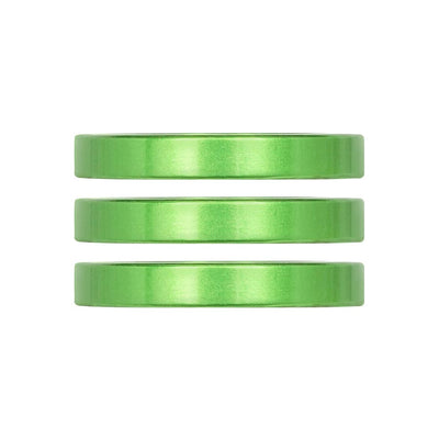 Industry Nine iRiX Headset Spacer - 5mm Aluminum in Lime (3pcs)
