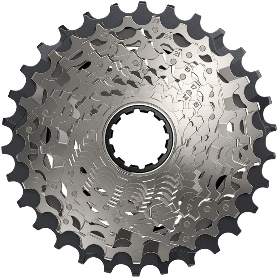 SRAM Force AXS XG-1270 Cassette de 12 velocidades - 10-30t Plata