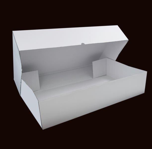 Boîte à gâteau pleine grandeur premium - Design en carton ondulé