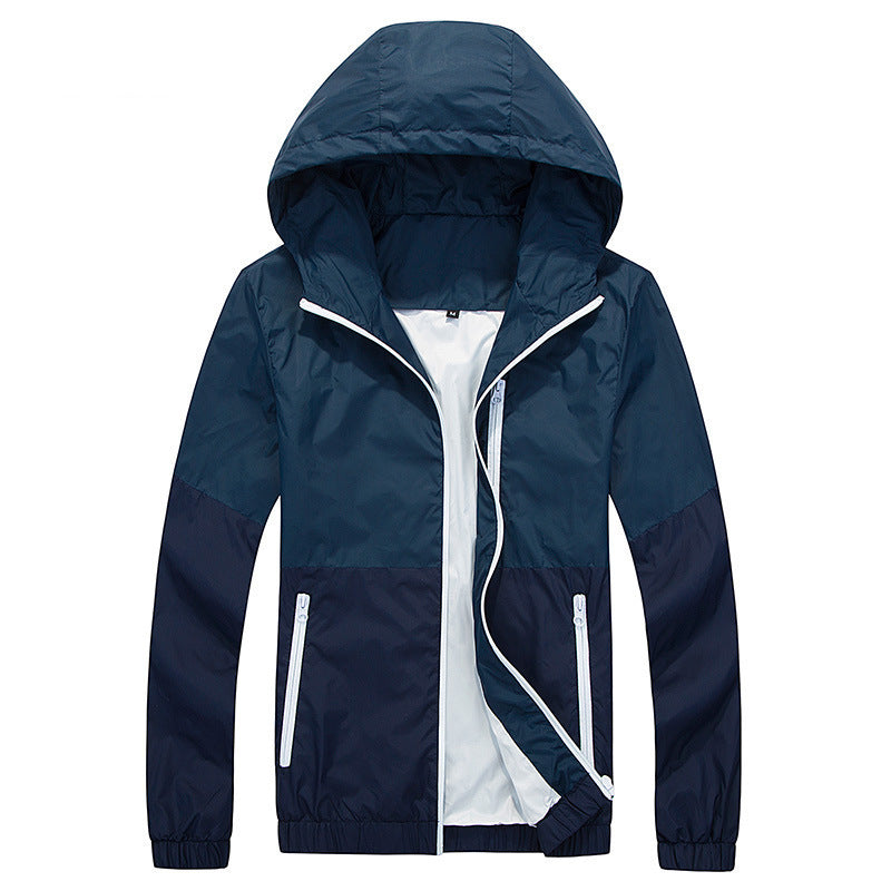 Men's Thin Hooded Jacket for Spring and Autumn