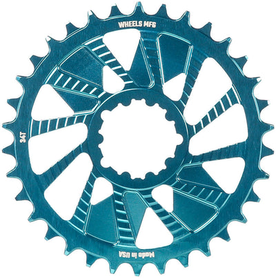 Wheels Manufacturing 34t SRAM Direct Mount Chainring - Teal