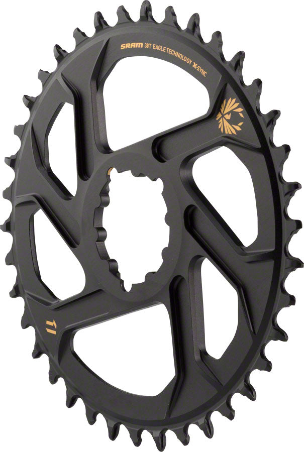 SRAM X-Sync 2 Eagle Direct Mount Chainring 38T Boost Gold Logo